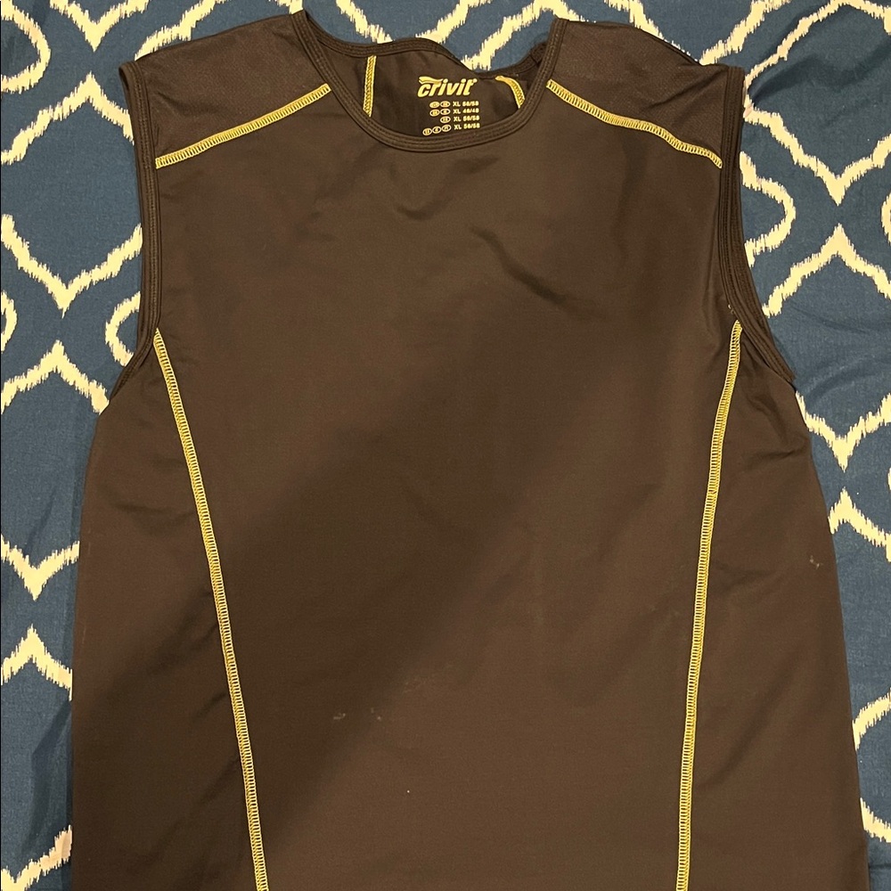 Crivit Men's Black Sleeveless Shirt